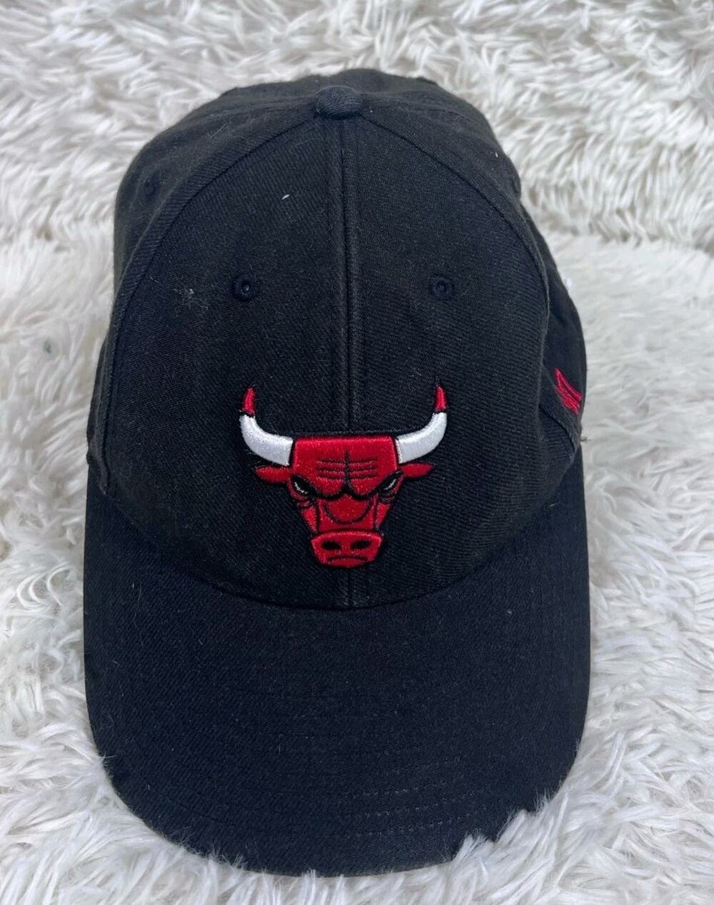 Chicago Bulls Hat Cap Strapback Black '47 Brand Basketball NBA One Size Wool